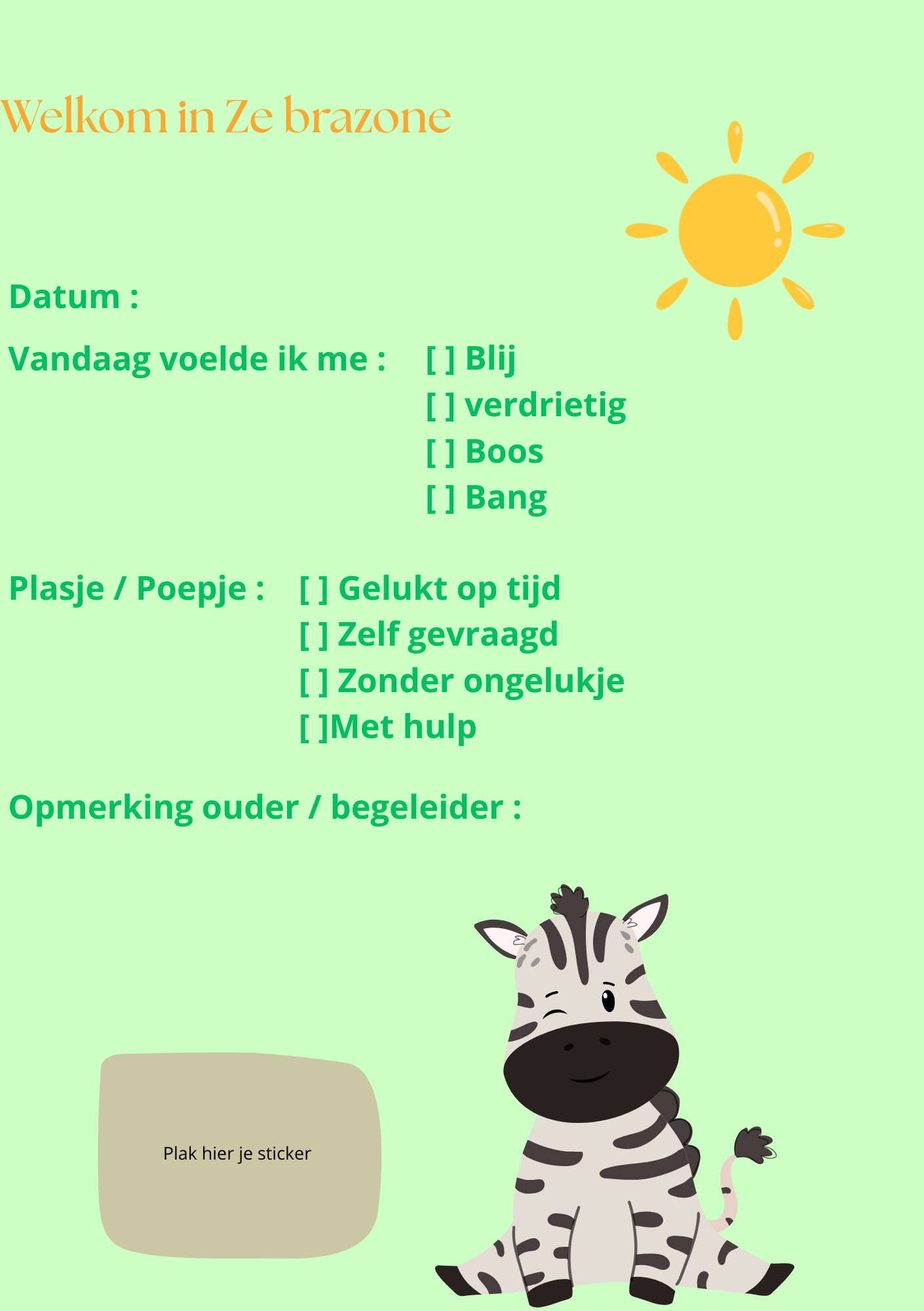 Plaskaart – Speelse motivatie tijdens de zindelijkheidstraining